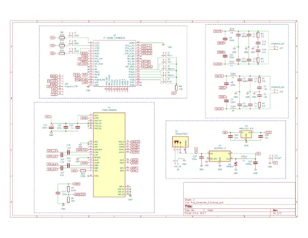 Schéma de l'amplificateur Bluetooth